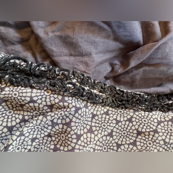 Bundle 3 for $10 DIDI gray patchwork beaded wrap top. - Picture 8 of 15